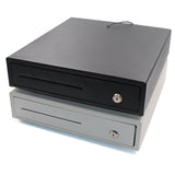 Maxbell Cash Drawer Box Cash Drawer Tray RJ11 Key Lock for Stores Shops White