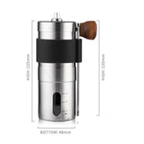 Maxbell Manual Coffee Grinder Stainless Steel Ceramic Burr Hand Crank Grinder