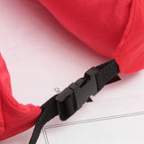 Maxbell Travel Neck Pillow Sleeping Neck Support Neck Cushion for Planes Red