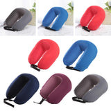 Maxbell Travel Neck Pillow Sleeping Neck Support Neck Cushion for Planes Red
