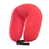 Maxbell Travel Neck Pillow Sleeping Neck Support Neck Cushion for Planes Red