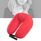 Maxbell Travel Neck Pillow Sleeping Neck Support Neck Cushion for Planes Red
