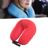 Maxbell Travel Neck Pillow Sleeping Neck Support Neck Cushion for Planes Red