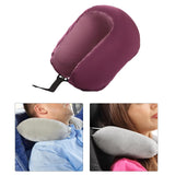 Maxbell Travel Neck Pillow Sleeping Neck Support Neck Cushion for Planes Purple