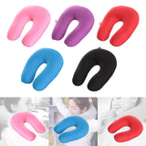 Maxbell U Shaped Travel Neck Pillow Comfortable Foam Pillow for Flights  Pink