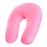 Maxbell U Shaped Travel Neck Pillow Comfortable Foam Pillow for Flights  Pink