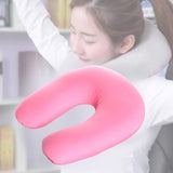 Maxbell U Shaped Travel Neck Pillow Comfortable Foam Pillow for Flights  Pink