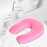 Maxbell U Shaped Travel Neck Pillow Comfortable Foam Pillow for Flights  Pink