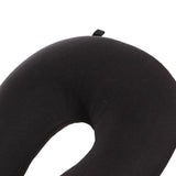 Maxbell U Shaped Travel Neck Pillow Comfortable Foam Pillow for Flights  Black