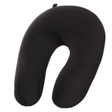 Maxbell U Shaped Travel Neck Pillow Comfortable Foam Pillow for Flights  Black