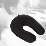 Maxbell U Shaped Travel Neck Pillow Comfortable Foam Pillow for Flights  Black