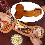 Maxbell Aperitif Board Wooden Cheese Board Platter Serving Tray  Left L