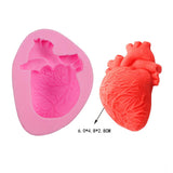 Maxbell Silicone Fondant Molds DIY Resin Chocolate Mold for Baking Heart Pink
