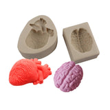 Maxbell Silicone Fondant Molds DIY Resin Chocolate Mold for Baking Heart Pink