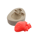Maxbell Silicone Fondant Molds DIY Resin Chocolate Mold for Baking Heart Pink