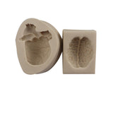 Maxbell Silicone Fondant Molds DIY Resin Chocolate Mold for Baking Heart Pink