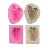 Maxbell Silicone Fondant Molds DIY Resin Chocolate Mold for Baking Heart Pink