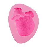 Maxbell Silicone Fondant Molds DIY Resin Chocolate Mold for Baking Heart Pink
