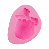 Maxbell Silicone Fondant Molds DIY Resin Chocolate Mold for Baking Heart Pink