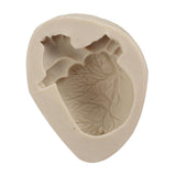 Maxbell Silicone Fondant Molds DIY Resin Chocolate Mold for Baking Heart Light Gray