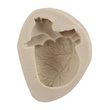 Maxbell Silicone Fondant Molds DIY Resin Chocolate Mold for Baking Heart Light Gray