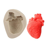 Maxbell Silicone Fondant Molds DIY Resin Chocolate Mold for Baking Heart Light Gray