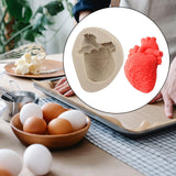 Maxbell Silicone Fondant Molds DIY Resin Chocolate Mold for Baking Heart Light Gray