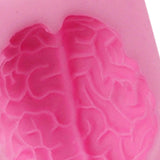 Maxbell Silicone Fondant Molds DIY Resin Chocolate Mold for Baking Brain Pink