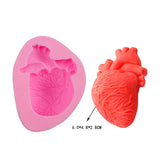 Maxbell Silicone Fondant Molds DIY Resin Chocolate Mold for Baking Brain Pink