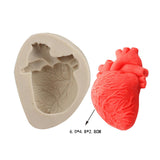 Maxbell Silicone Fondant Molds DIY Resin Chocolate Mold for Baking Brain Pink