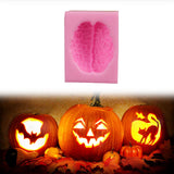 Maxbell Silicone Fondant Molds DIY Resin Chocolate Mold for Baking Brain Pink