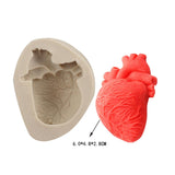 Maxbell Silicone Fondant Molds DIY Resin Chocolate Mold for Baking Brain Light Gray