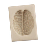 Maxbell Silicone Fondant Molds DIY Resin Chocolate Mold for Baking Brain Light Gray