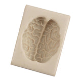 Maxbell Silicone Fondant Molds DIY Resin Chocolate Mold for Baking Brain Light Gray