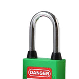 Maxbell Lockout Tagout Locks Safety Padlocksteel Shackle Lightweight Green