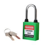 Maxbell Lockout Tagout Locks Safety Padlocksteel Shackle Lightweight Green