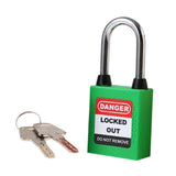Maxbell Lockout Tagout Locks Safety Padlocksteel Shackle Lightweight Green