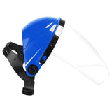 Maxbell Face Shield Hands Free Adjustable Head Mounted Eyes and Face Protective Blue
