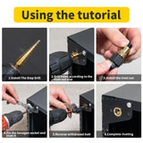 Maxbell Cordless Riveting Drill Adapter Head M3-M10 Steel for Air Rivet Gun Kit M10