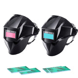 Maxbell Solar Powered Auto Darkening Welding Helmet Mask for ARC Welding Blue