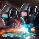 Maxbell Solar Powered Auto Darkening Welding Helmet Mask for ARC Welding Blue