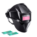 Maxbell Solar Powered Auto Darkening Welding Helmet Mask for ARC Welding Blue