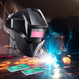 Maxbell Solar Powered Auto Darkening Welding Helmet Mask for ARC Welding Blue