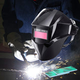 Maxbell Solar Powered Auto Darkening Welding Helmet Mask for ARC Welding Blue