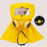 Maxbell Sand Blasting Hood Dust Protective Face Protective Face Mask Large Lens