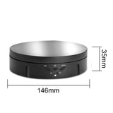 Maxbell Electronic 360 Degree Rotating Turntable Jewelry Holder for Jewelry Cake Black