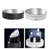 Maxbell Electronic 360 Degree Rotating Turntable Jewelry Holder for Jewelry Cake Black