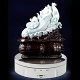 Maxbell Electronic 360 Degree Rotating Turntable Jewelry Holder for Jewelry Cake White