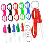 Maxbell Foldable Scissors KeyChain Silver Metal Scissor Nurse Pen Set Multicolor
