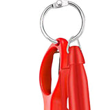 Maxbell Foldable Scissors KeyChain Silver Metal Scissor Nurse Pen Set Multicolor